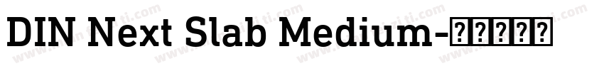 DIN Next Slab Medium字体转换